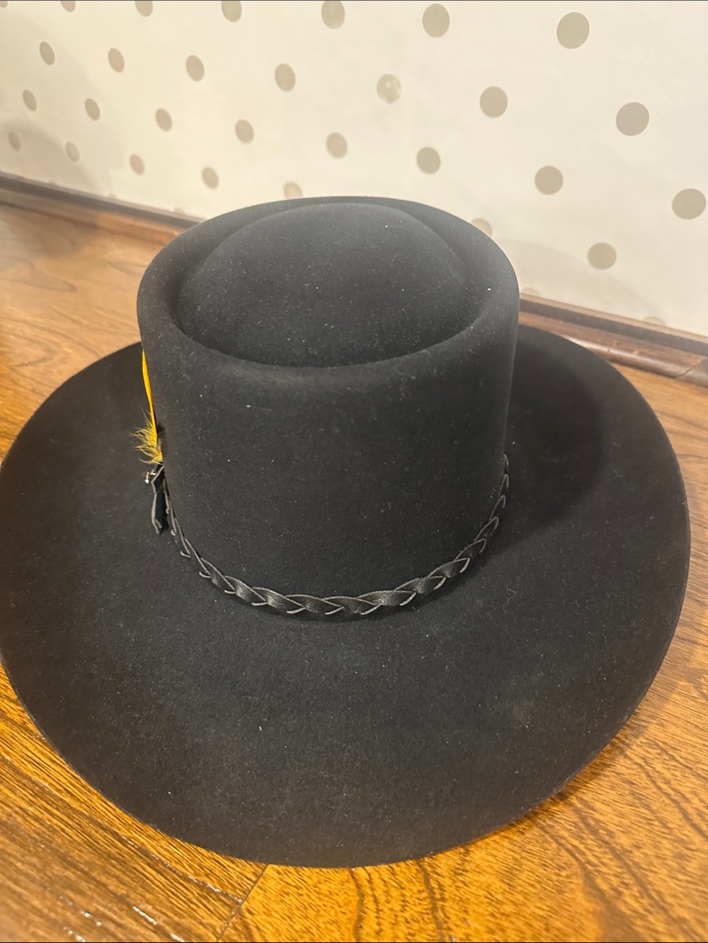 VTG John B Stetson 4X Beaver Felt Cowboy Hat Black Size 7 56 Made USA XXXX w/box - Picture 14 of 14